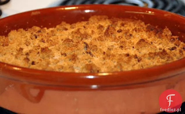 Jabłko-gruszka chrupiąca z lodami waniliowymi