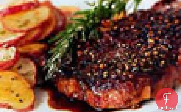 Stek Rib-Eye au Poivre Z Redukcją balsamiczną