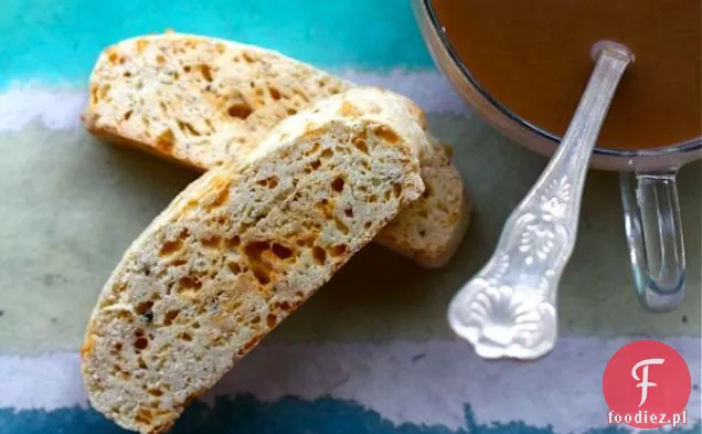 Cheddar Czarny Pieprz Biscotti