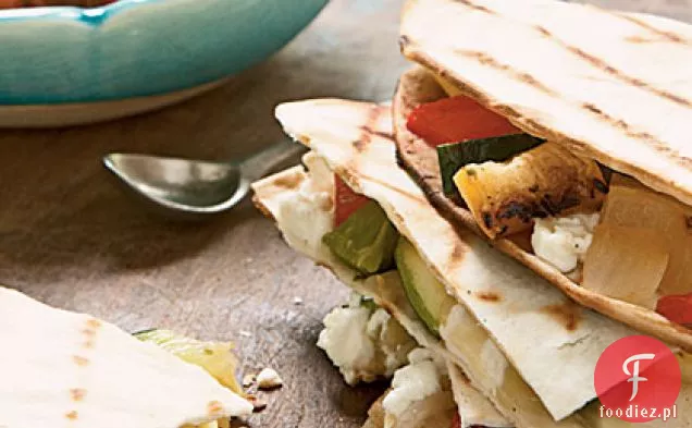 Grillowane Quesadillas z papryką i squashem