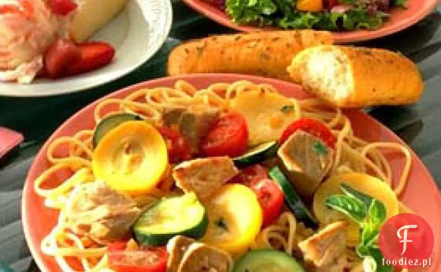 Linguine Z Warzywami I Tuńczykiem