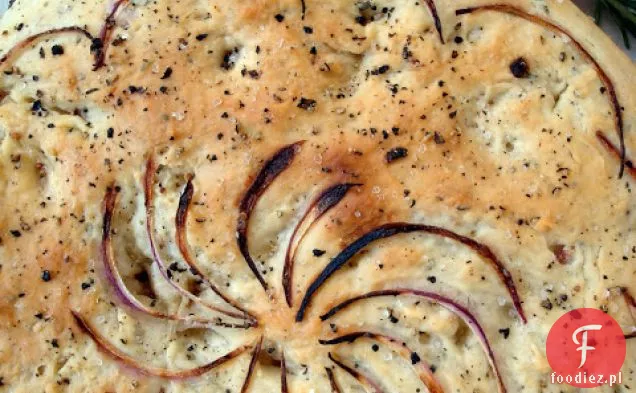 Rozmaryn I Czerwona Cebula Focaccia