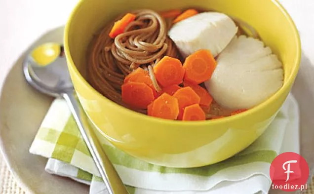 Zupa z przegrzebka i Soba