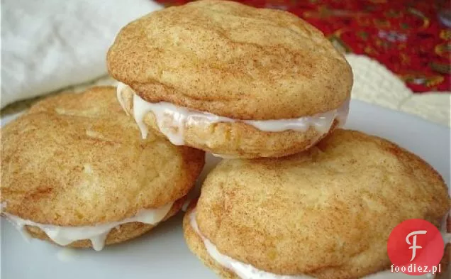 Snickerdoodle Eggnog Sandwich Cookies