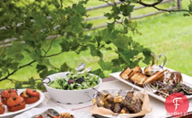 Grillowane Kebaby Wołowe Z Szalotki, Kolendry I Mięty