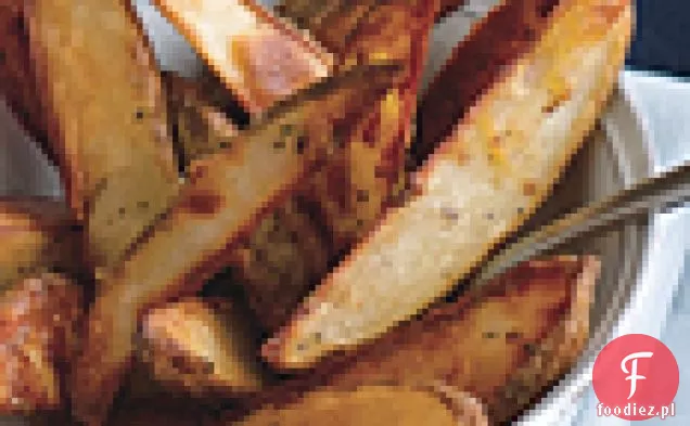 Kliny ziemniaczane pieczone z majonezem Kolendrowo-limonkowym
