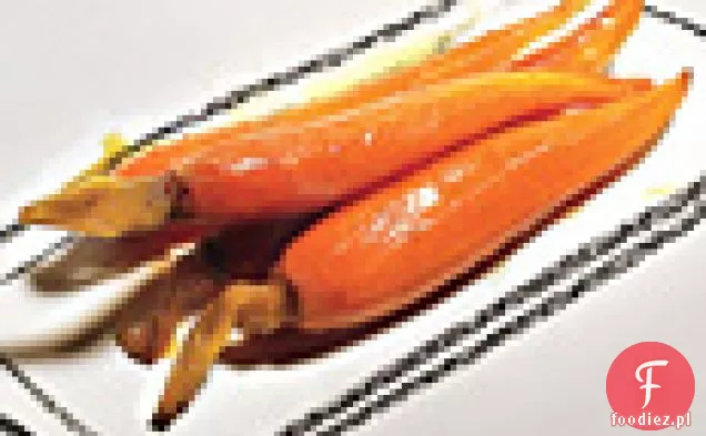 Baby Carrot Confit z sokiem pomarańczowym i kminkiem