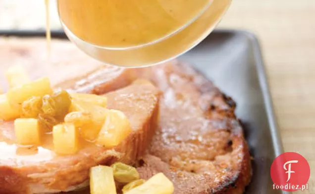Stek Z Szynki Z Pomarańczową Glazurą