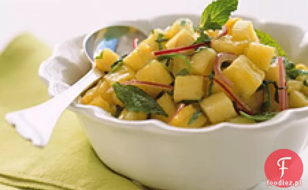 Pikantna Salsa ananasowo-miętowa