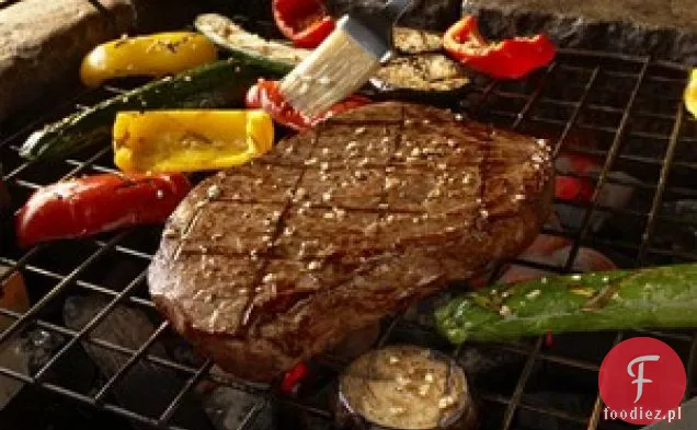 Włoski Marynowany Stek Z Grillowanym Ratatouille