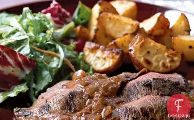 Stek Rozmarynowo-Merlotowy