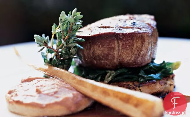 Pieczony Filet wołowy z ziemniakami Rösti