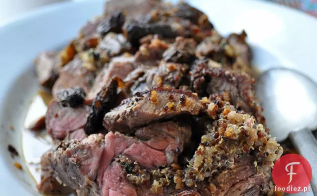 Morel & Quinoa Faszerowana Wołowina Z Bourbonem Morel Pan Jus