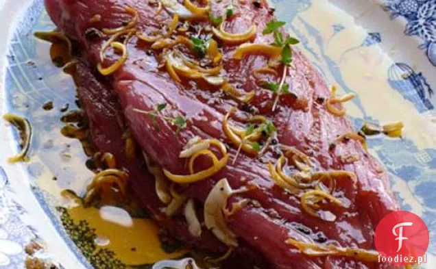 Grillowana polędwiczka wieprzowa ze skórką cytrynowo - Tymiankową marynatą