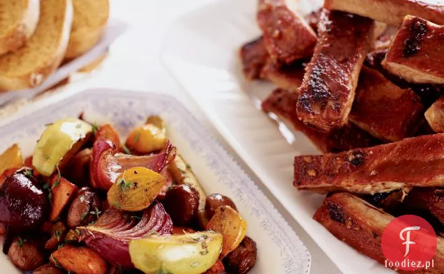 Żeberka Wieprzowe Pieczone W Klonie