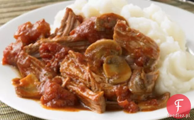 Rozdrobniona Wieprzowina Z Pieczarkami