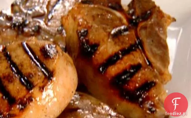 Grillowane kotlety wieprzowe z pomarańczową glazurą