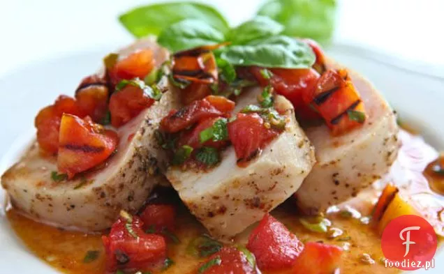 Polędwiczki Wieprzowe Z Grillowaną Na Ciepło Salsą Pomidorową