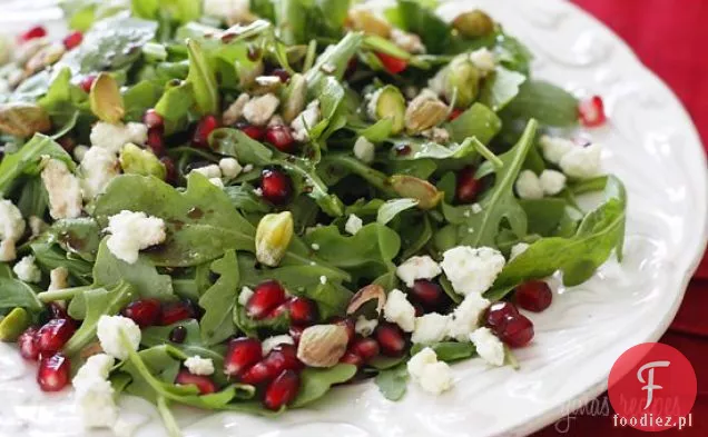 Rukola Z Granatami, Serem Pleśniowym I Pistacjami