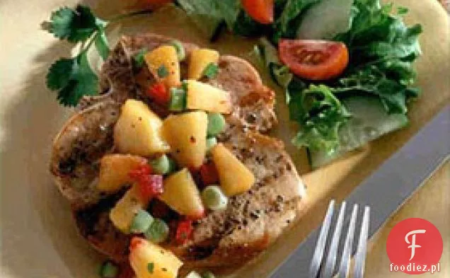 Kotlety Wieprzowe Z Salsą Brzoskwiniową