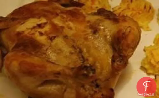 Kurczak pieczony nadziewany pasztetem i pistacjami