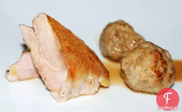 Pierś Kuropatwy I Pierogi W Sosie Tokaji