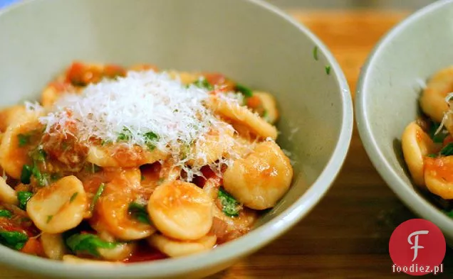 Orecchiette Z Pomidorkami Koktajlowymi I Rukolą
