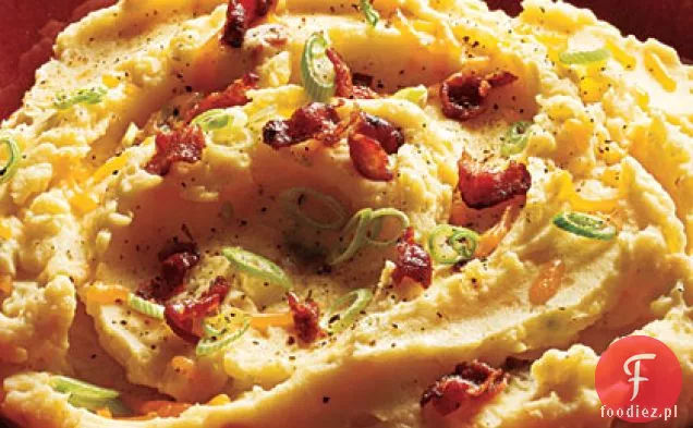 Boczek i Cheddar puree ziemniaczane