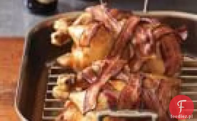 Pieczone Kurczaki Z Boczkiem