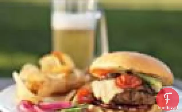 Cheeseburgery z boczkiem i pieczarkami