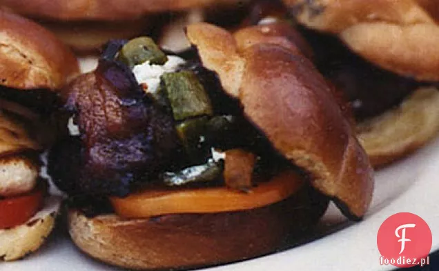 Green-Chile boczek hamburgery z kozim serem