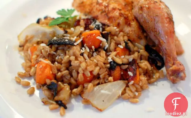 Farro Z Prażonymi Warzywami I Octem Balsamicznym
