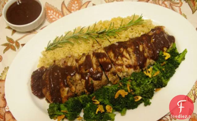 Polędwiczki Wieprzowe Z Sosem Balsamicznym Jagodowym