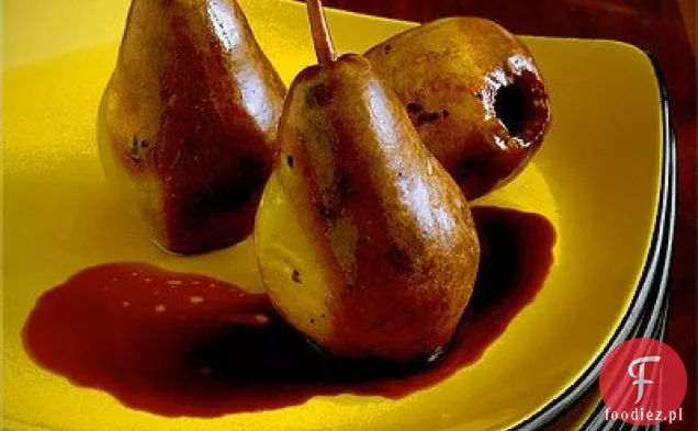 Pieczone Gruszki Z Glazurą Balsamiczną I Serem