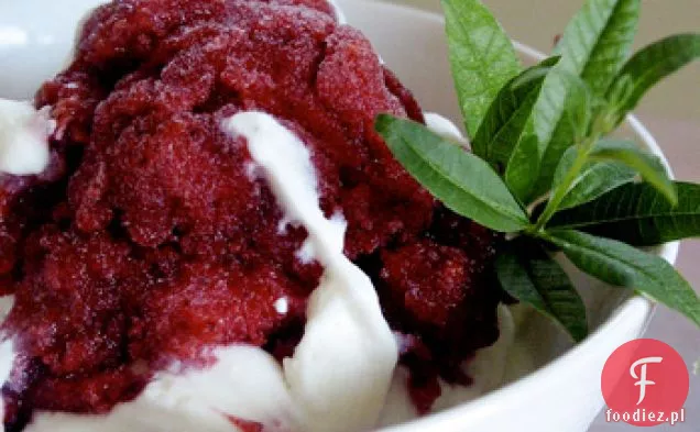 Sorbet Śliwkowy Z Kremem Werbena Cytrynowa
