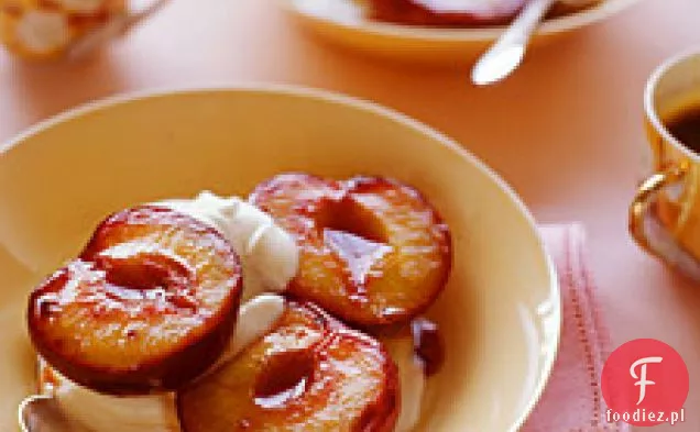 Pieczone Śliwki Z Kremem Mascarpone