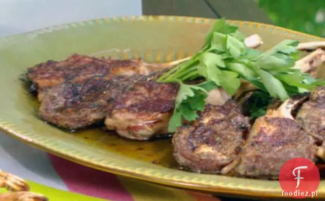 Grillowane kotlety jagnięce z rozmarynem, solą i Tapanadą Aioli