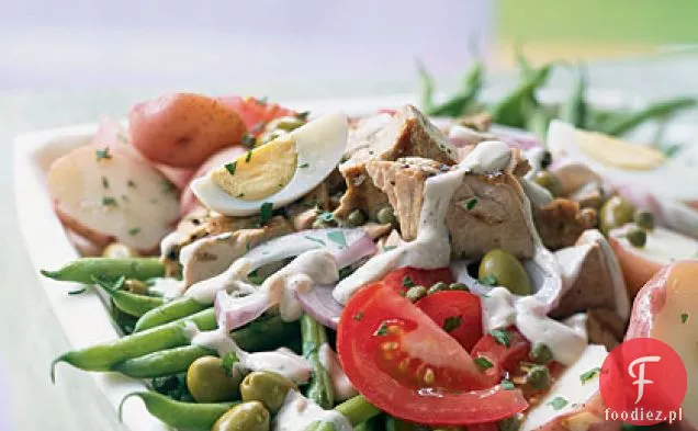 Salade Niçoise z kremowym sosem Tofu