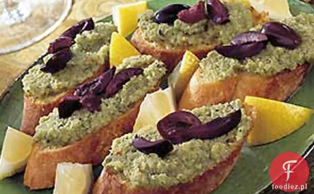Crostini z pikantną zieloną Oliwadą