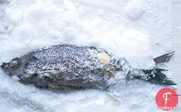 Bas Pieczony Solą W Paski