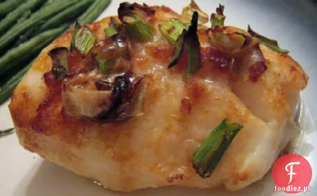 Szybki Piec Pieczony Imbir Scallion Lime Sea Bass