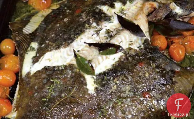 River Cottage pieczona Cała gładzica z pomidorami koktajlowymi