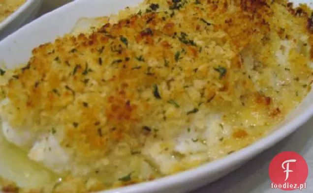 Pieczona Scrod Z Cytrynowym Ziołem Panko Okruchy