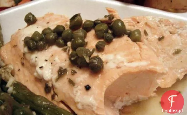 Pan-Gotowany Łosoś Piccata