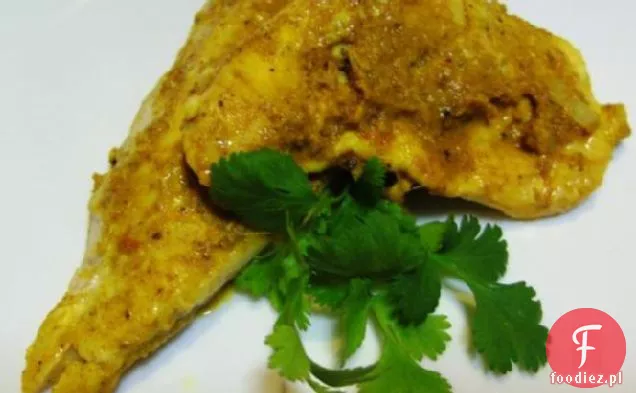 Pieczona Indyjska Ryba Przyprawiona