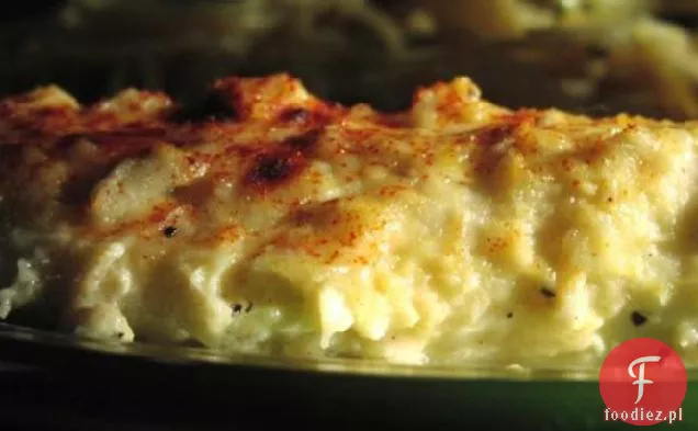 Pieczona Tilapia z sosem Fondue i Krabem