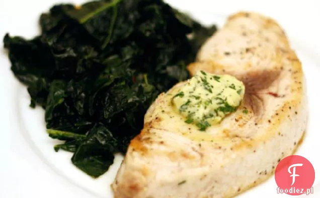 Dziś Kolacja: miecznik z masłem ziołowym cytrynowym