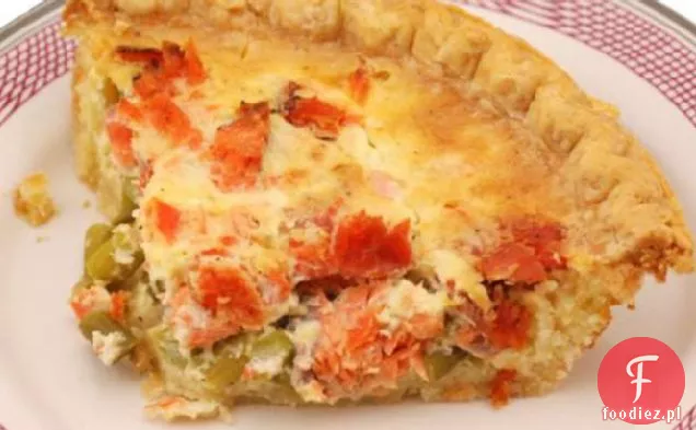 Quiche Aux Asperges Et Saumon (Quiche Ze Szparagów I Łososia )