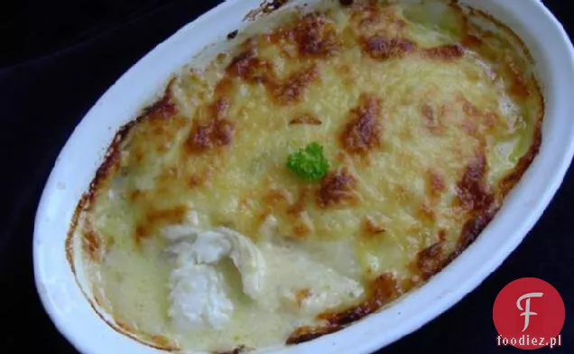 New England pieczony dorsz w sosie serowym