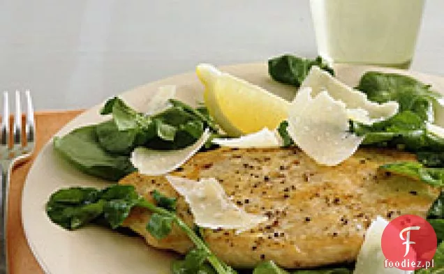 Scaloppine Z Kurczaka Z Rukolą, Cytryną I Parmezanem
